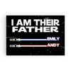 (Custom Name) I Am Their Father Funny Personalized Father's Day Gift For Dad Stepdad Movie Reference Canvas