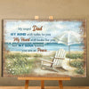 (Custom Title) My Angel Dad Mom Memorial Gift Love Letter To Lost Ones In Heaven Personalized Canvas Poster Framed