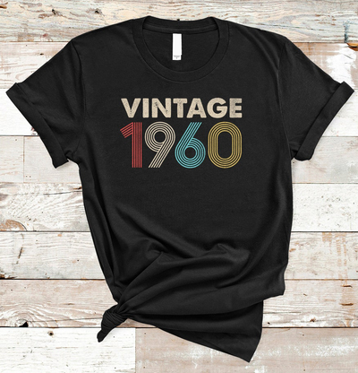 Retro Vintage 1960 Birthday Standard/Premium T-Shirt Hoodie - Dreameris