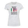 I May Live In Italy But My Story Began In America - Standard Women's T-shirt - Dreameris