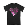 Fighter Strong Warrior Breast Cancer Awareness - Standard T-shirt - Dreameris
