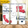 Mother And Daughter Miles Apart But Close At Heart Custom US States Personalized Mother's Day Gift Tall Tumbler Skinny Tumbler Insulated Cup - Dreameris