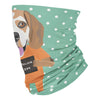 Mugshot prison clothes dog beagle - Neck Gaiter - Dreameris