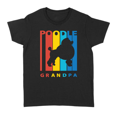 Vintage Retro Poodle Grandpa Dog Gift Men Dog Lovers T shirt - Standard Women's T-shirt - Dreameris