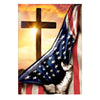 FF Christian Cross American U.S Garden Flag/House Flag/Yard Sign - Dreameris