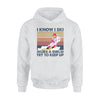 I Know I Ski Like A Girl Try To Keep Up Gift For Skiing Lovers - Premium Hoodie - Dreameris