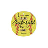 Andree Boggess - Personalized Baseball Soft Ball Love You To The Centerfield Fence And Back - Circle Ornament - Dreameris