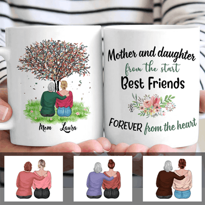Mother's Day 2021 Mother And Daughter Best Friend Forever Custom Style & Name Personalized Mug Mother's Day Gift For Mom - Dreameris