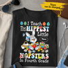 I Teach The Hippest Hopsters Teacher Easter Day Bunny Rabbit Egg Custom Name & Grade Personalized T-shirt