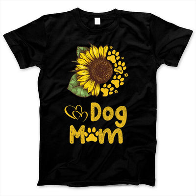 Mother's Day 2021 Sunflower Dog Mom Custom Name Personalized T-shirt Mother's Day Gift For Mom Dog Lovers