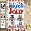 Funny Tis The Season To The Jolly Independence Day Summer Gift For Dog Lovers Custom Name Personalized Beach Towel