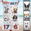Funny Party Like It's 1776 Independence Day Freedom Firecrackers Gift For Dog Lovers Summer Trip Personalized Beach Towel