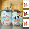 All I Need Is You And Beach Summer Cruise Gift For Besties Awesome Trip Custom Style & Name Personalized Wine Tumbler