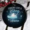 Personalized Fishing In Heaven Memorial Dad Grandpa Gift Christmas - Circle Ornament - Dreameris