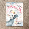Cute Baby Elephant Happy First Mother's Day First Time Mom Custom Name Personalized Gift For Mom
5x7in Postcard - Dreameris