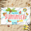 Sweet Summer Trip Sunny Pineapple Watermelon Fruit Juice Custom Name Personalized Beach Towel