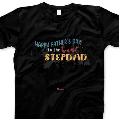 (Up to 4 Kids) Happy Father's Day To The Best Stepdad Papa Bear Custom Name Personalized Gift For Stepfather