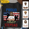 Proud Army Stepdad American Flag Step Dad Gifts Personalized Gifts For Stepdad Stepfather Bonus Dad Shirt