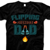 Flipping Awesome Step dad Funny Personalized Father's Day Gift For Stepdad Grill Lovers Stepdad Shirt