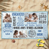(Upload Your Photo) Happy Father's Day Personalized Gift For Dad From Daughter Custom Photo & Name Beach Towel