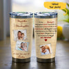(Upload Your Photo) Stepfather & Stepdaughter A Bond That Can't Be Broken Vintage Father's Day Personalized Gift From Stepdad Custom Name Tumbler 20oz Insulated Cup
