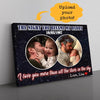 (Custom Photo) The Night You Become My Daddy Personalized Father's Day Gift For Dad Stepdad Custom Name & Date Canvas