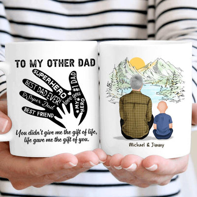(Custom Name & Illustration) To My Other Dad Personalized Father's Day Gift For Stepdad From Stepson Bonus Dad Mug