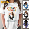 Gemini Girl Zodiac Sign Retro Vintage Personalized May Birthday Gift For Her June Birthday Black Queen Custom June May Birthday Shirt