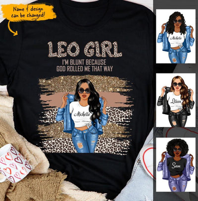 Leo Girl Personalized July Birthday Gift For Her Custom Birthday Gift Customized August Birthday Shirt Dreameris