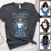 Aries Girl Personalized March Birthday Gift For Her Custom Birthday Gift Black Queen Customized April Birthday Shirt Dreameris