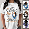 Libra Girl Personalized September Birthday Gift For Her Custom Birthday Gift Black Queen Customized October Birthday Shirt Dreameris