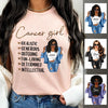 Zodiac Cancer Personalized July Birthday Gift For Her Custom Birthday Gift Black Queen Customized June Birthday T-Shirt Hoodie Dreameris