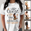 Zodiac Libra Personalized September Birthday Gift For Her Custom Birthday Gift Black Queen Customized October Birthday T-Shirt Hoodie Dreameris