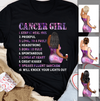 Cancer Girl Personalized July Birthday Gift For Her Custom Birthday Gift Black Queen Customized June Birthday T-Shirt Hoodie Dreameris