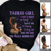 Taurus Girl Personalized May Birthday Gift For Her Custom Birthday Gift Black Queen Customized April Birthday T-Shirt Hoodie Dreameris