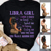 Libra Girl Personalized September Birthday Gift For Her Custom Birthday Gift Black Queen Customized October Birthday T-Shirt Hoodie Dreameris