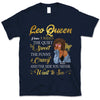 Leo I Have 3 Sides Personalized July Birthday Gift For Her Custom Birthday Gift Black Queen Customized August Birthday T-Shirt Hoodie Dreameris