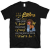 Libra I Have 3 Sides Personalized September Birthday Gift For Her Custom Birthday Gift Black Queen Customized October Birthday T-Shirt Hoodie Dreameris