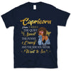 Capricorn I Have 3 Sides Personalized January Birthday Gift For Her Custom Birthday Gift Black Queen Customized December Birthday T-Shirt Hoodie Dreameris