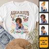 Aquarius Be Yourself Retro Vintage Personalized January Birthday Gift For Her Custom Birthday Gift Black Queen Customized February Birthday T-Shirt Hoodie Dreameris