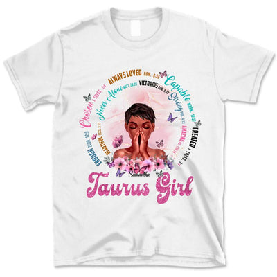 Taurus Christian God Says You Are Personalized May Birthday Gift For Her Custom Birthday Gift Black Queen Customized April Birthday T-Shirt Hoodie Dreameris