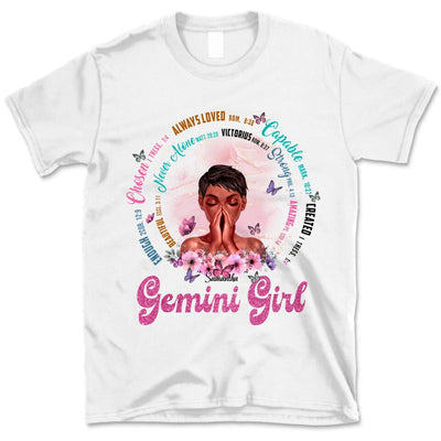 Gemini Christian God Says You Are Personalized May Birthday Gift For Her Custom Birthday Gift Black Queen Customized June Birthday T-Shirt Hoodie Dreameris