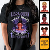 Libra Half Hood Half Holy Personalized September Birthday Gift For Her Custom Birthday Gift Black Queen Customized October  Birthday T-Shirt Hoodie Dreameris