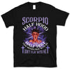 Scorpio Half Hood Half Holy Personalized November Birthday Gift For Her Custom Birthday Gift Black Queen Customized October Birthday T-Shirt Hoodie Dreameris