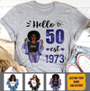 (Custom Age & Year) Turning 50 Birthday Gift 50th Birthday Gifts Custom 1973 Personalized 50th Birthday Shirts For Her Hoodie Dreameris
