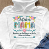 (Custom Name) October Mama Gift For Mom Personalized Mother's Day Nana Mama Gigi Shirt