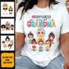 (Up to 12 Kids) Dolls Chibi Easter Gift For Mom Grandma Nana Gigi Custom Name Personalized Mother's Day Shirt Long Sleeve Hoodie
