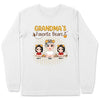 (Up to 8 Kids) Cute Gift For Mom Grandma Nana Gigi Custom Title & Name Personalized Mother's Day Shirt Long Sleeve Hoodie
