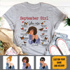 Personalized Custom September Birthday Shirt  I Am A September Queen Queens Are Born In September  Born T Shirts September Tshirts For Women
