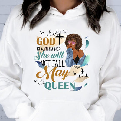 Personalized Custom May Birthday Shirt  I Am A May Queen Queens Are Born In May Born T Shirts May Tshirts For Women